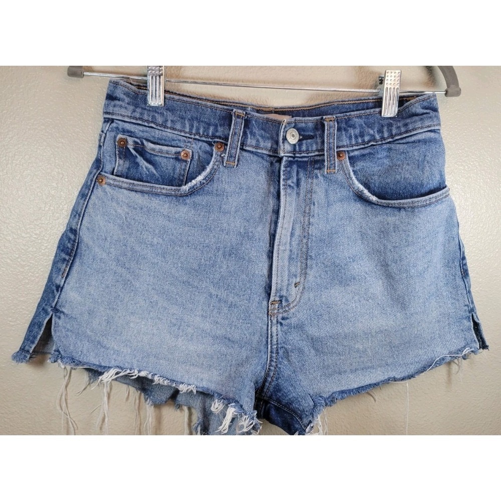 Abercrombie & Fitch The Mom Short‎ High Rise Curve Love Denim Shorts 27